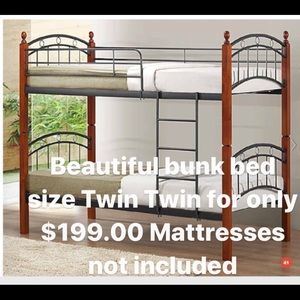 Bunk beds and mattresses